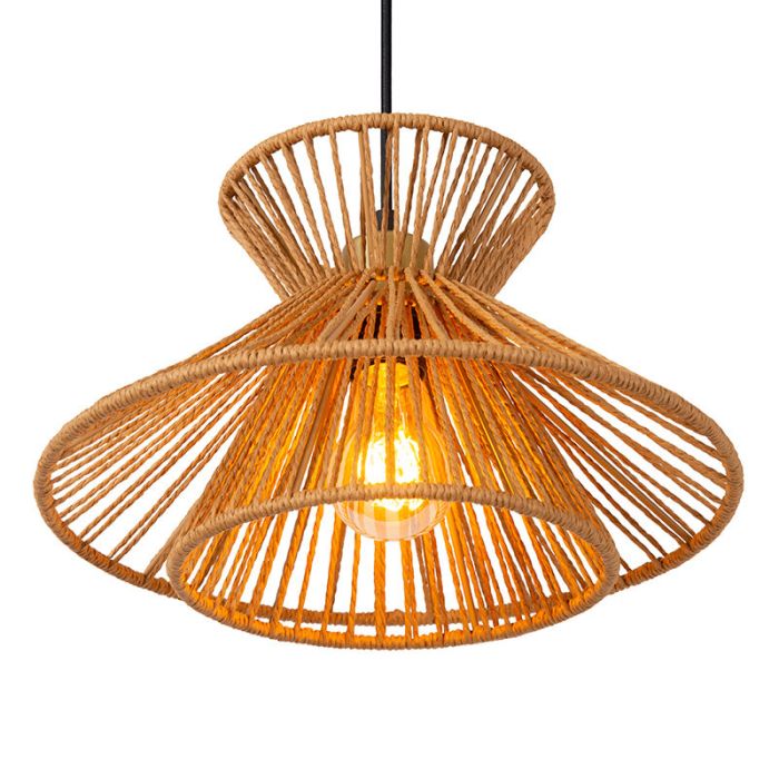 Rattan pendant light brown, Tasman