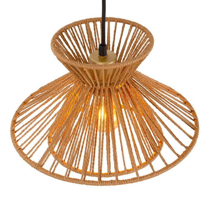 Rattan pendant light brown, Tasman