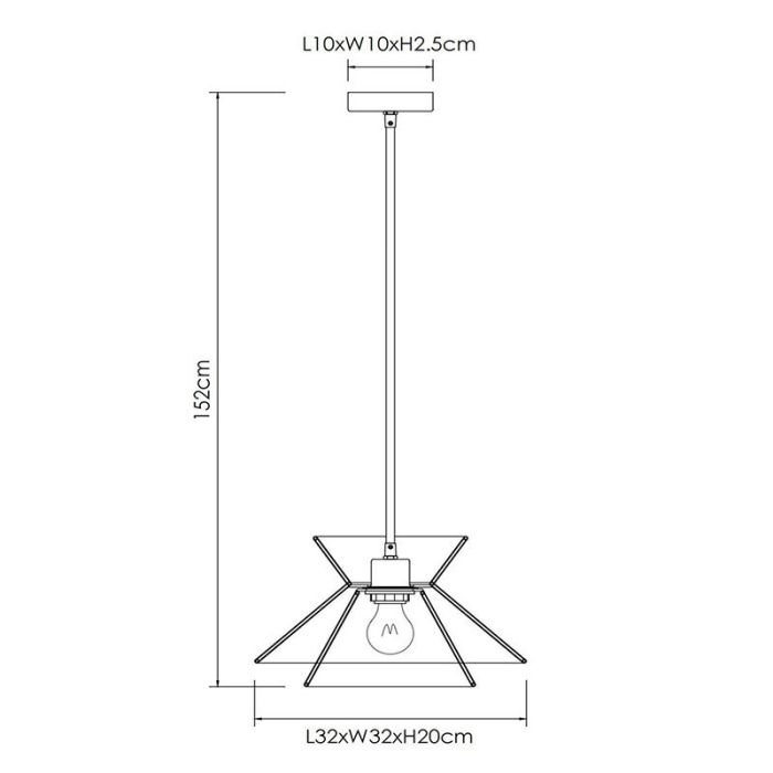 Rattan pendant light brown, Tasman
