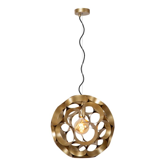 Golden pendant light modern, Hannelore