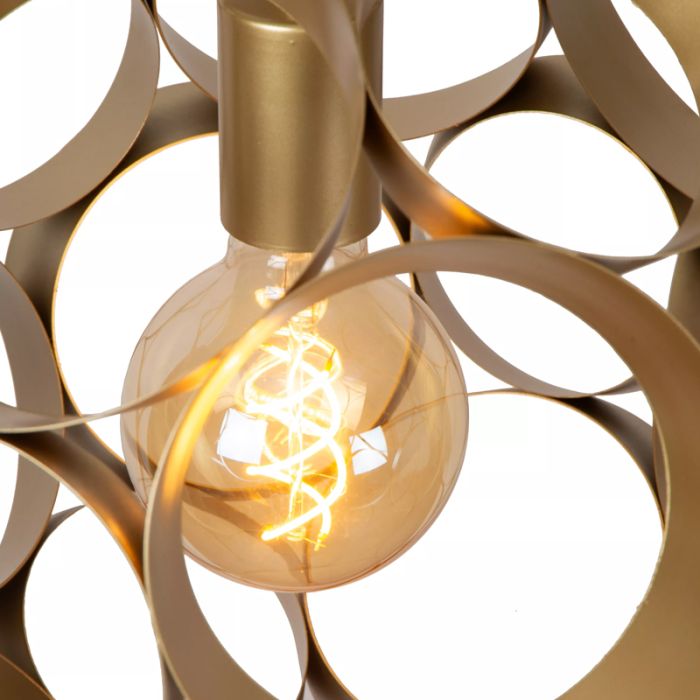Golden pendant light modern, Hannelore