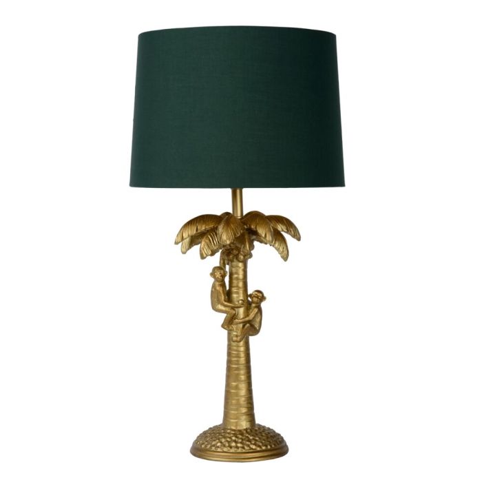 Golden table lamp retro, Extravaganza Coconut, with switch