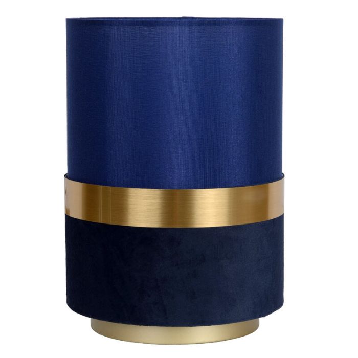 Blue table lamp retro, Tusse, with switch