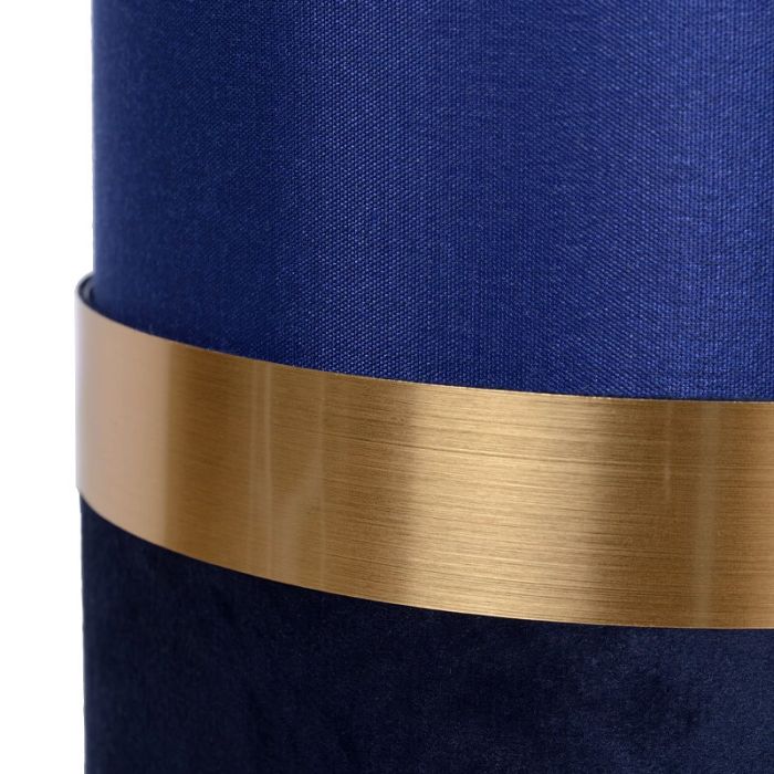 Blue table lamp retro, Tusse, with switch
