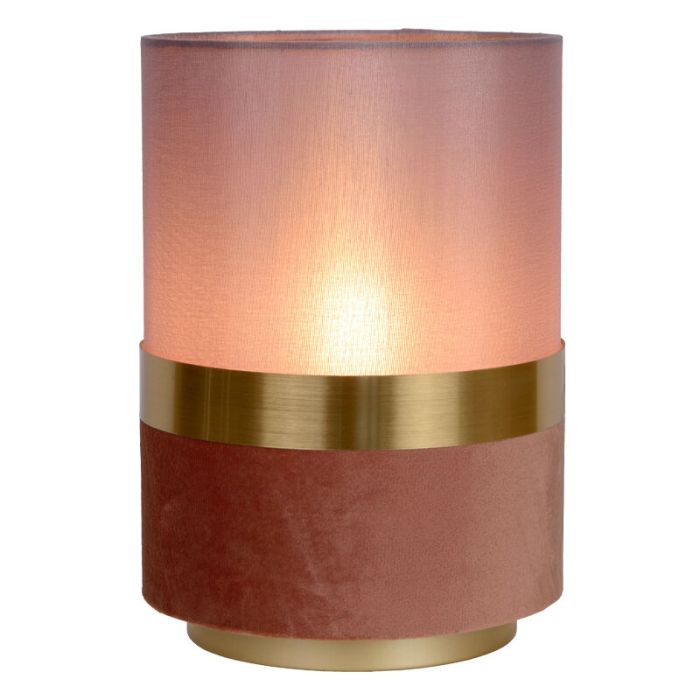 Golden table lamp retro, Tusse, with switch