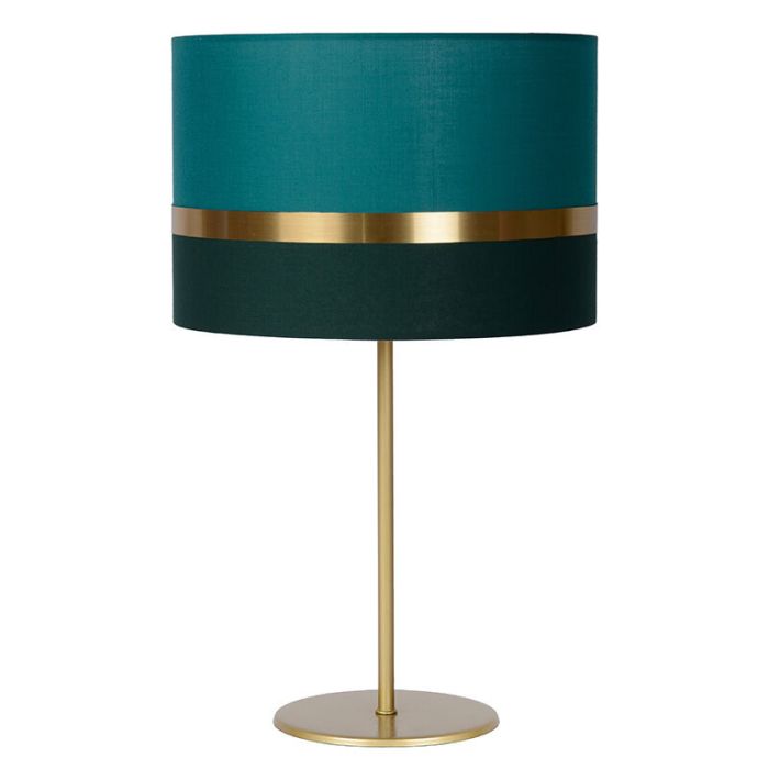 Green table lamp retro, Extravaganza Tusse, with switch