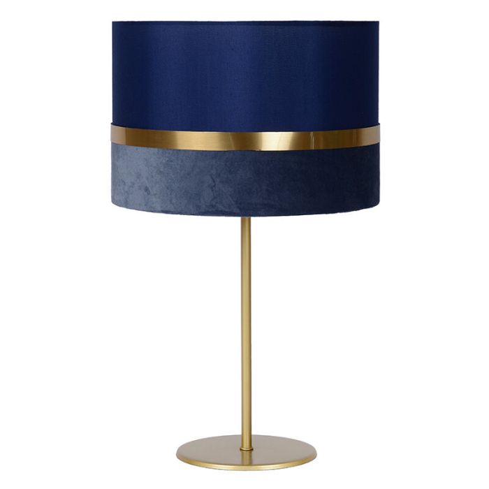 Blue table lamp retro, Extravaganza Tusse, with switch
