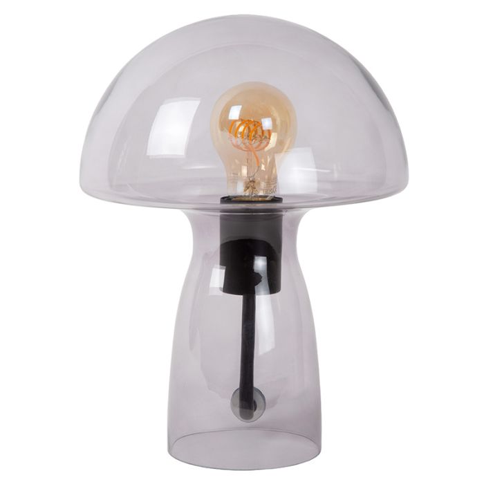 Grey table lamp modern, Fungo, with switch