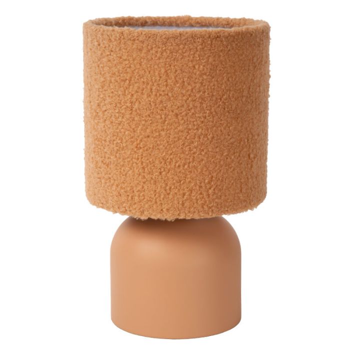 Yellow table lamp vintage, Woolly, with switch