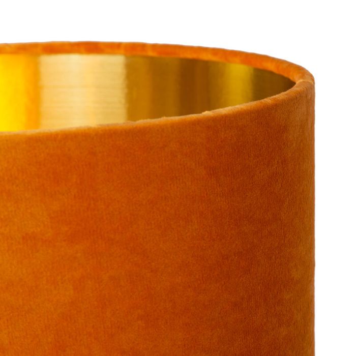 Yellow table lamp retro, Esterad, with switch