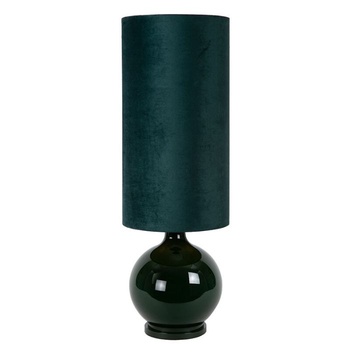 Green floor lamp retro, Esterad, with switch
