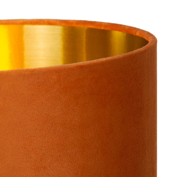 Orange floor lamp retro, Esterad, with switch
