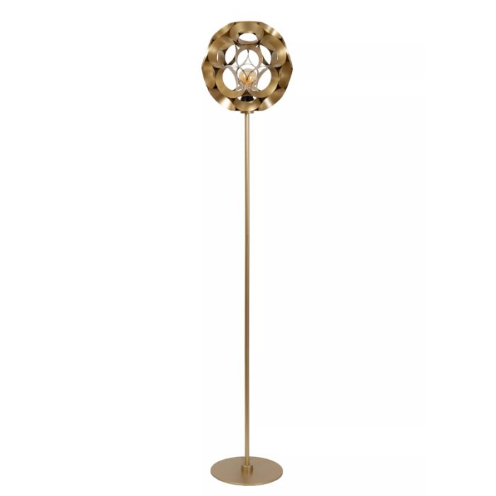 Golden floor lamp modern, Hannelore