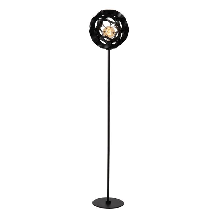 Black floor lamp modern, Hannelore