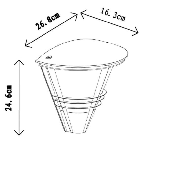White outdoor light modern, Livia, IP44