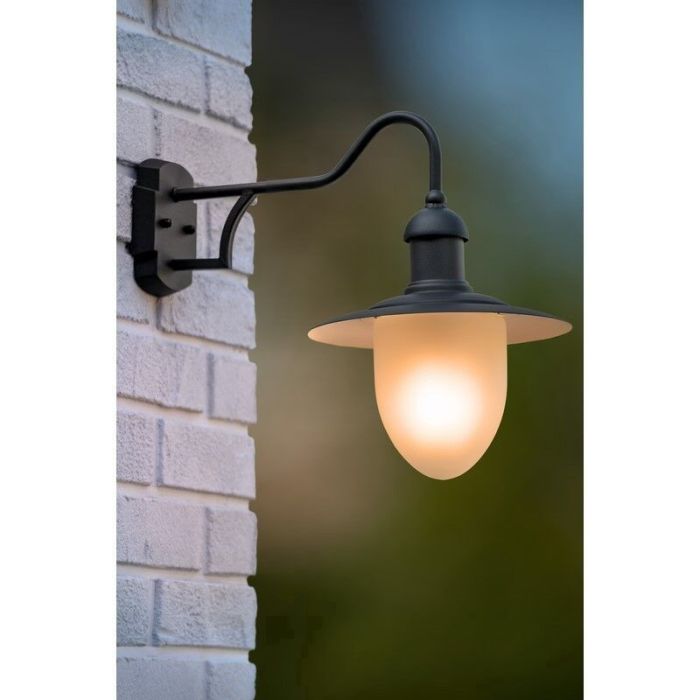 Black outdoor light rustic, Aruba, IP44