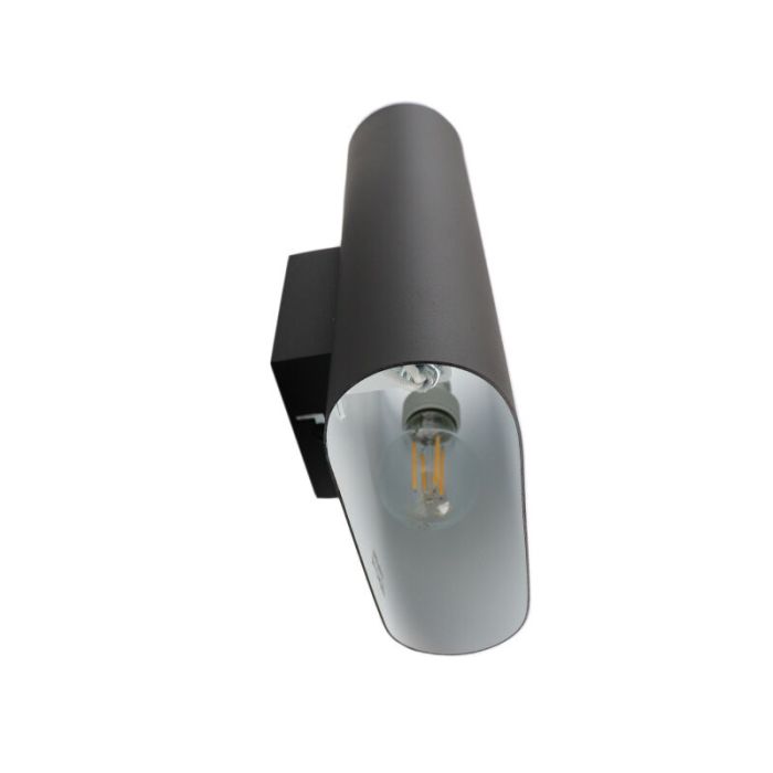 Black up down wall light modern, Ovalis