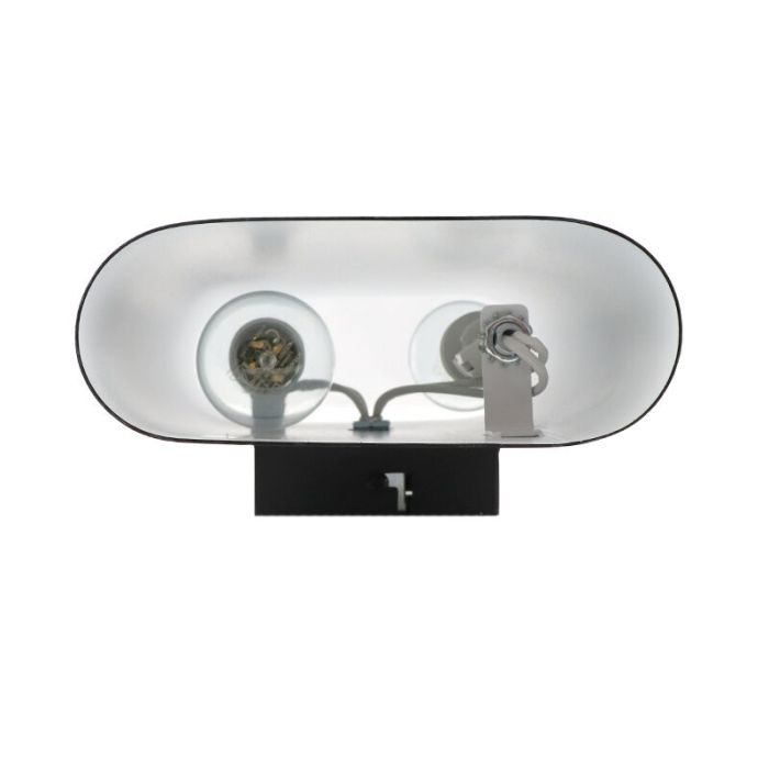 Black up down wall light modern, Ovalis