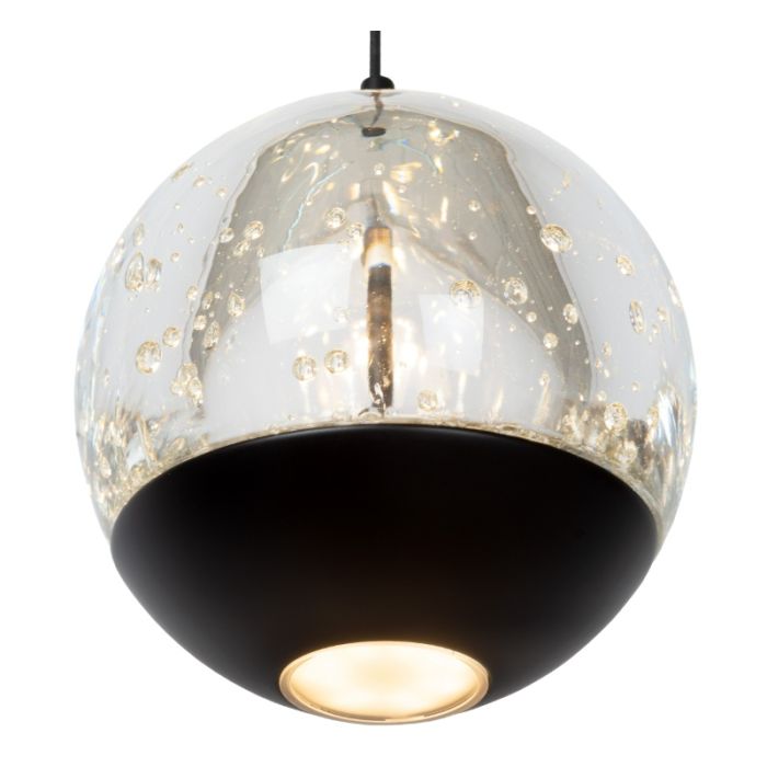Black pendant light modern, Sentubal, 5,3W, 2700K LED