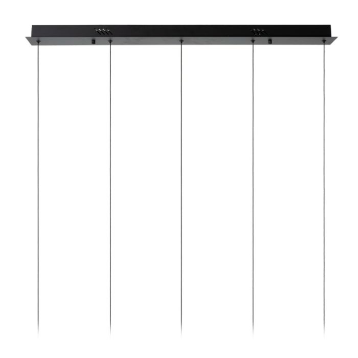 Black pendant light modern, Sentubal, 5,3W, 2700K LED