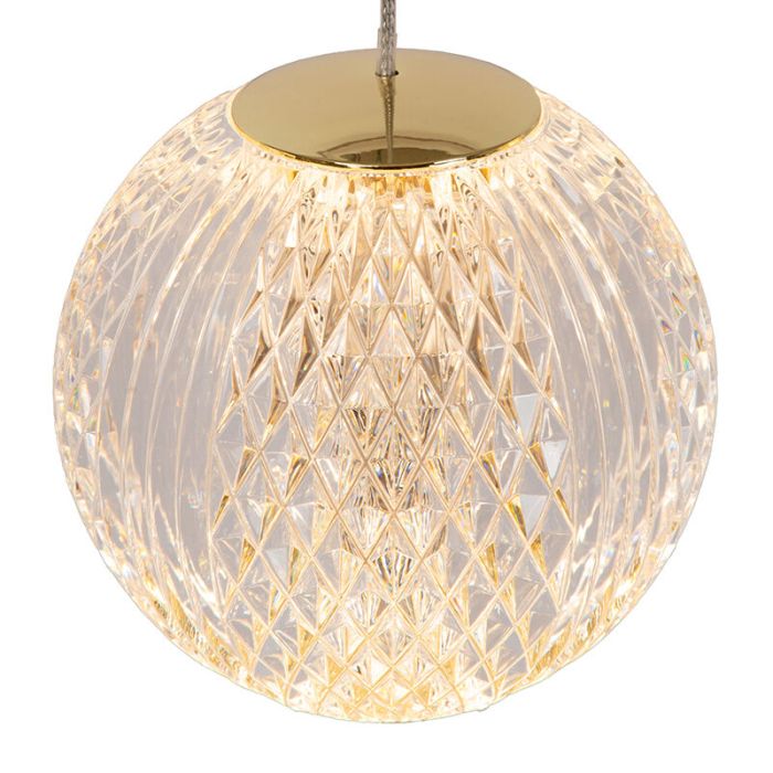 Transparent pendant light modern, Cintra, 5,7W, 2700K LED