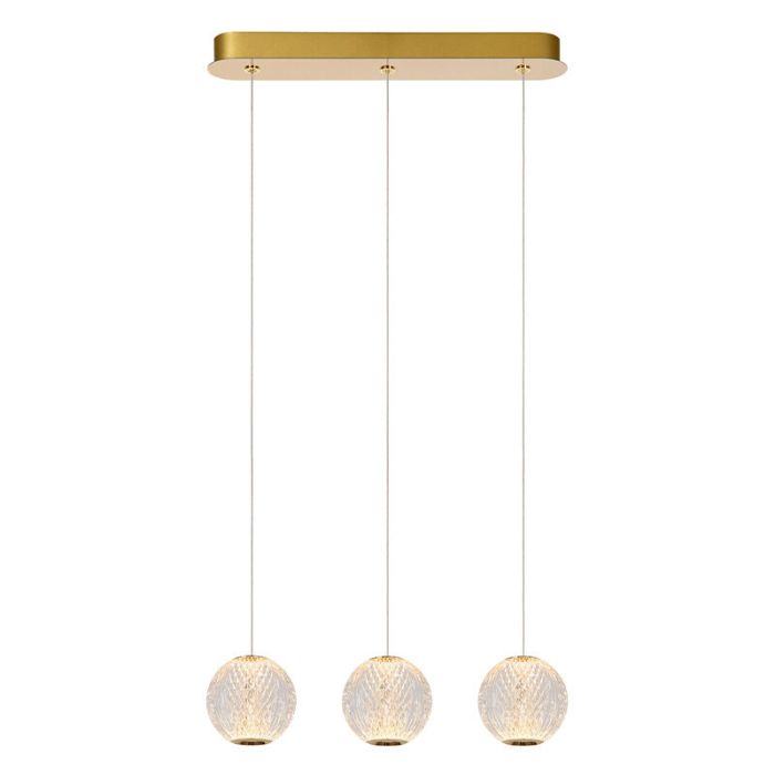 Golden pendant light design, Cintra, 4,7W, 2700K LED