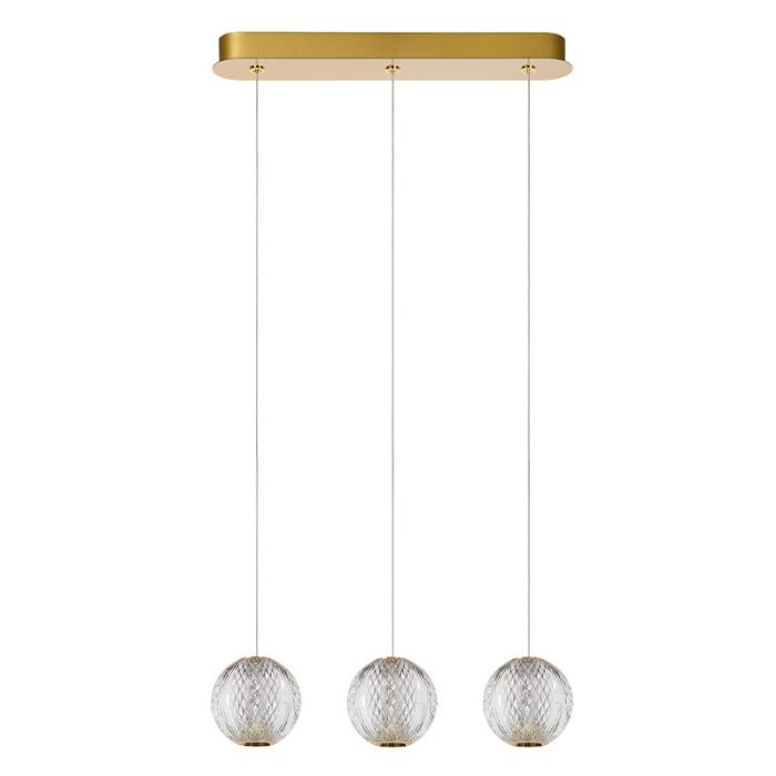 Golden pendant light design, Cintra, 4,7W, 2700K LED