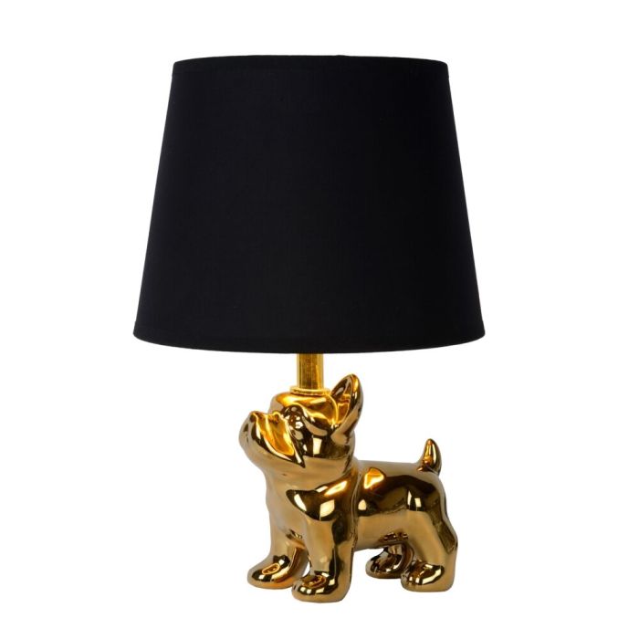 Golden table lamp retro, Extravaganza Sir Winston, with switch