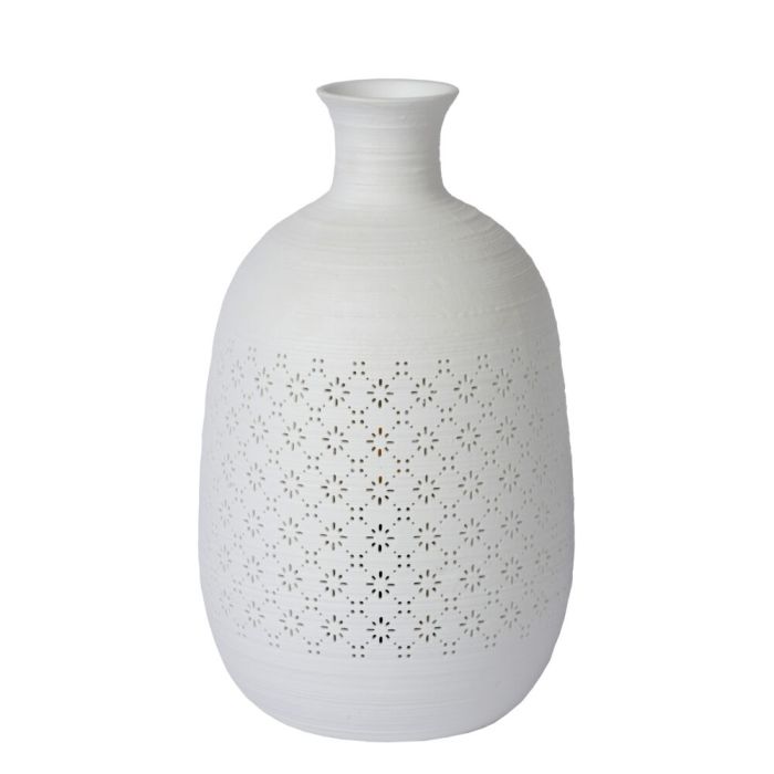 White table lamp retro, Tiesse, with switch
