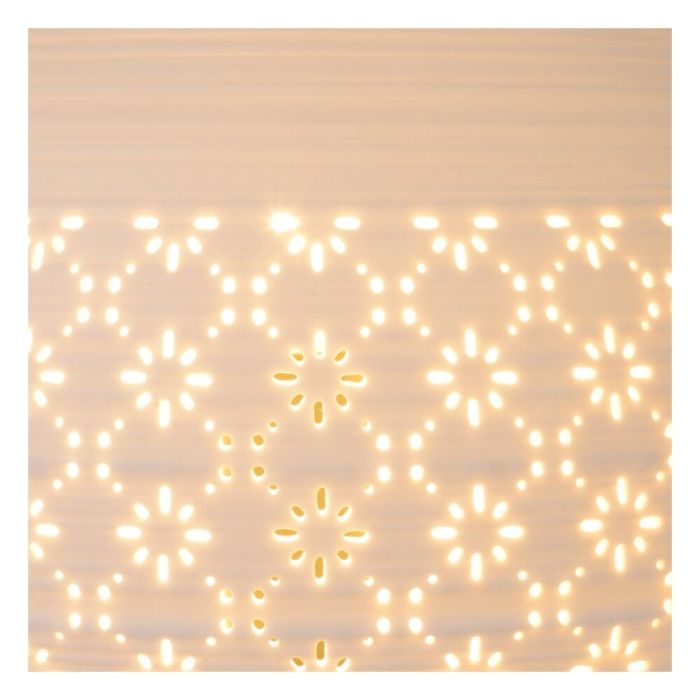 White table lamp retro, Tiesse, with switch