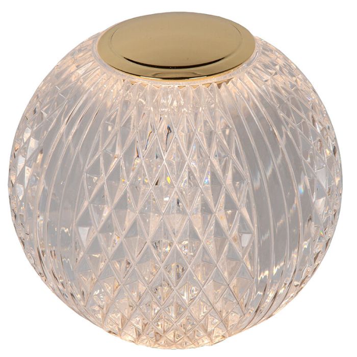 Transparent table lamp modern, Cintra, 1,5W, 2700K LED, 3-step dimmable