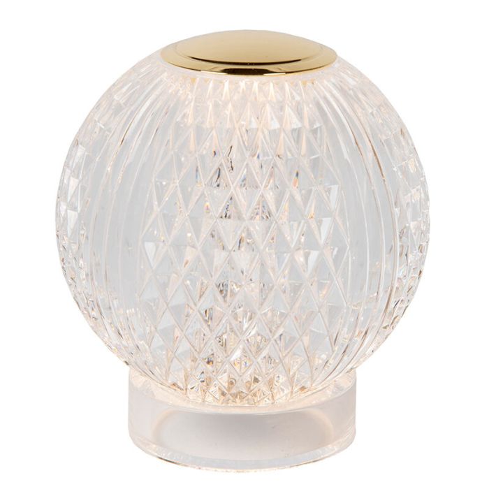 Transparent table lamp modern, Cintra, 1,5W, 2700K LED, 3-step dimmable