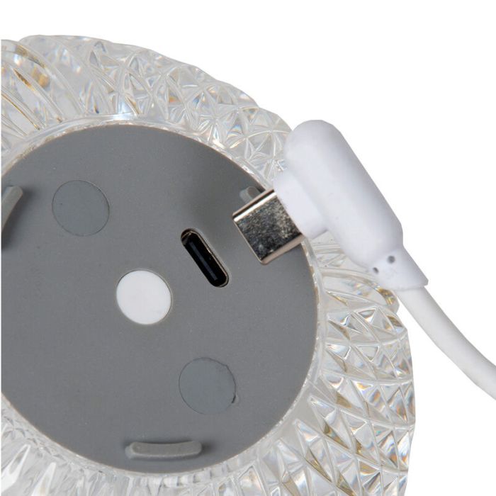 Transparent table lamp modern, Cintra, 2W, 2700K LED, 3-step dimmable