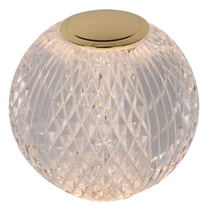 Transparent table lamp modern, Cintra, 1,5W, 3000K LED, 3-step dimmable