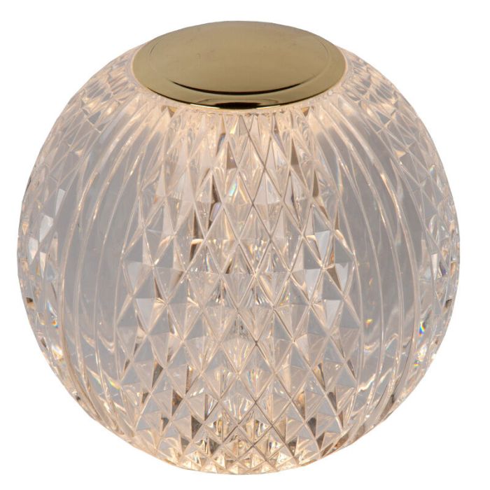 Transparent table lamp modern, Cintra, 2W, 3000K LED, 3-step dimmable