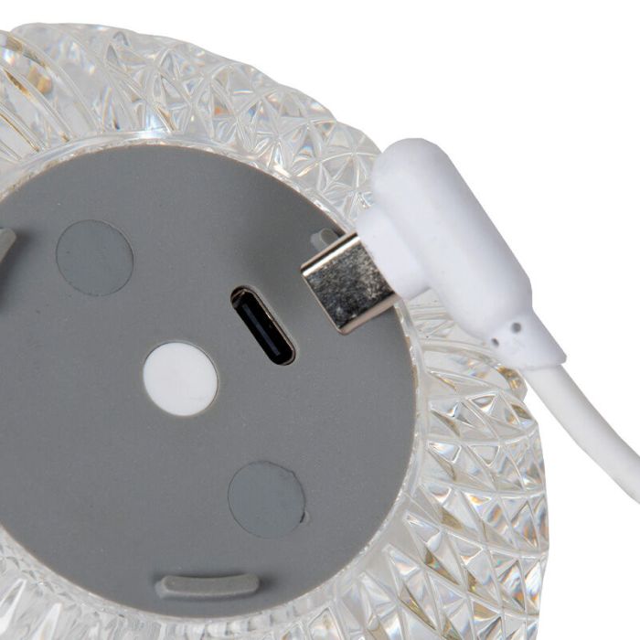Transparent table lamp modern, Cintra, 2W, 3000K LED, 3-step dimmable