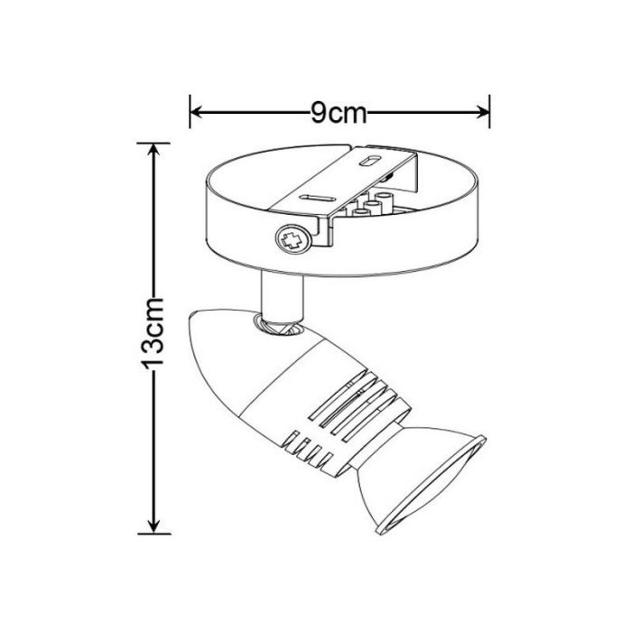 Chrome wall spotlight modern, Caro
