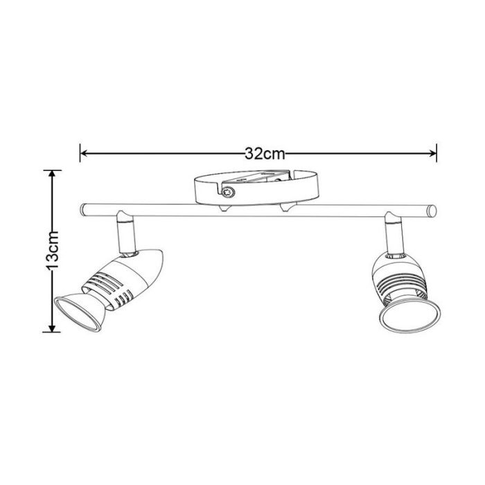Chrome ceiling spotlight modern, Caro