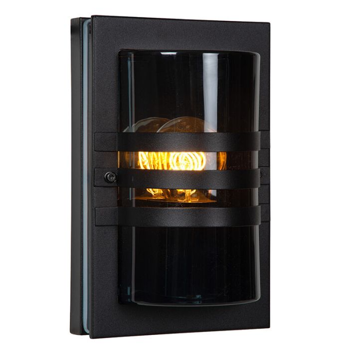 Black outdoor light modern, Privas, IP44