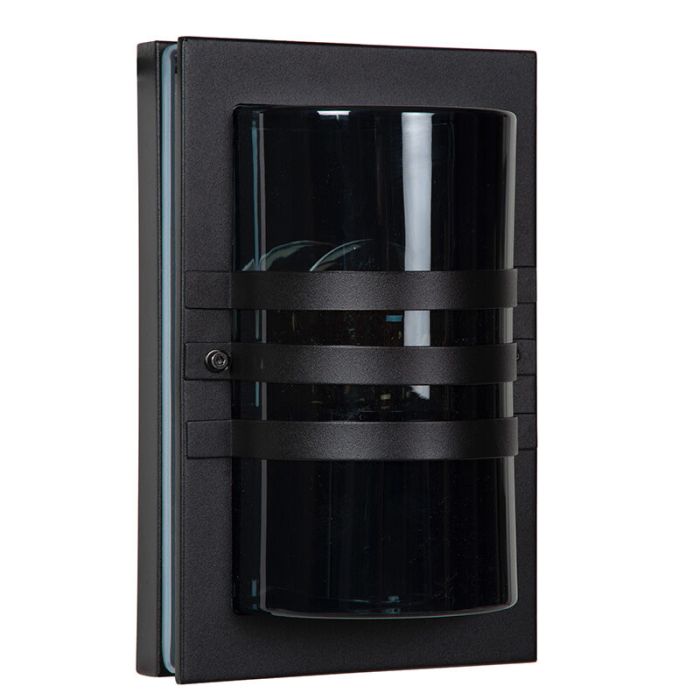 Black outdoor light modern, Privas, IP44