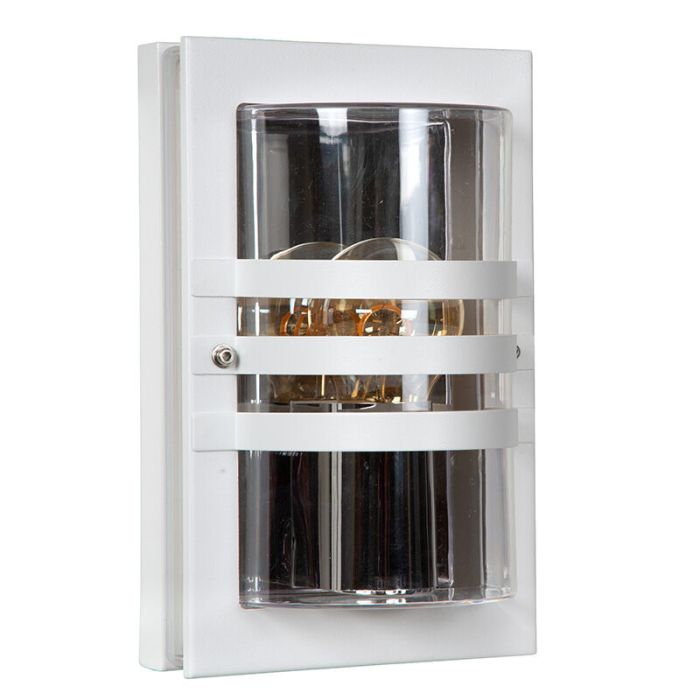 White outdoor light modern, Privas, IP44