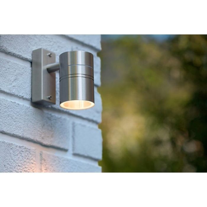 Chrome outdoor light modern, Arne, IP44