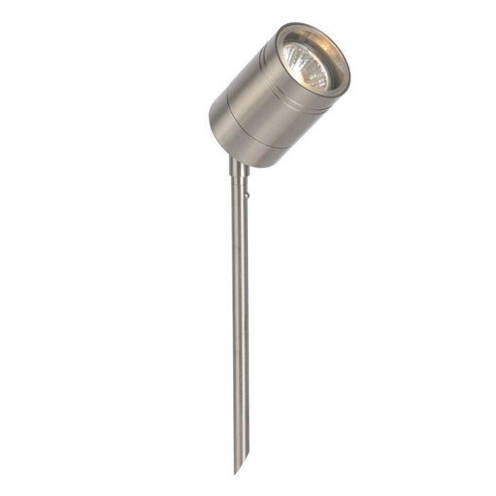 Chrome garden spike light modern, Arne, IP44