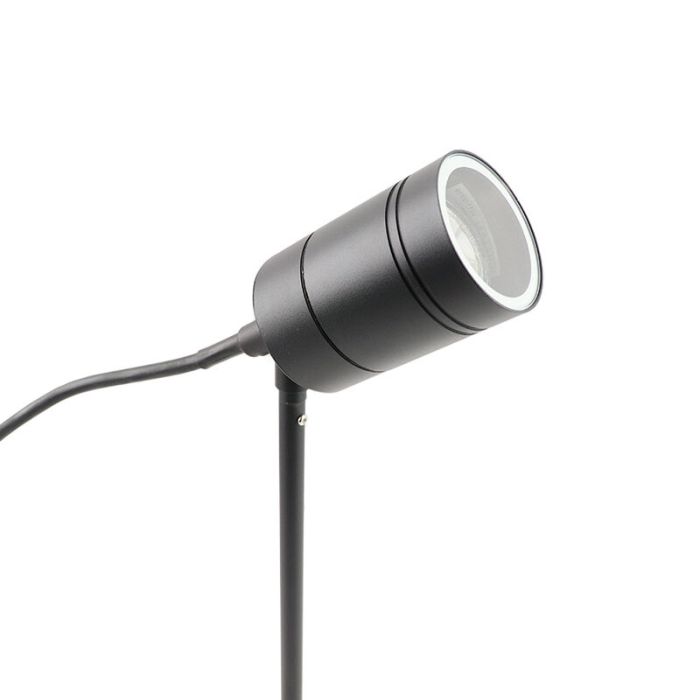 Black garden spike light modern, Arne, IP44