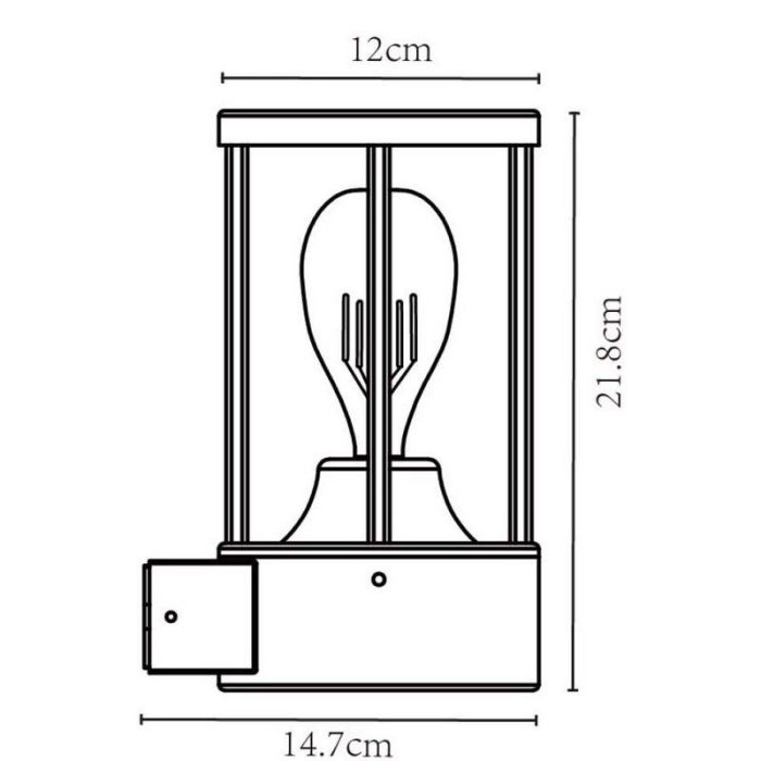 Anthracite outdoor ceiling light with dusk to dawn sensor modern, Lori, IP44