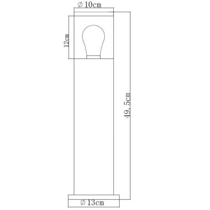 Black outdoor light modern, Fedor, IP44