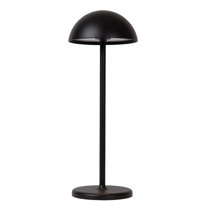 Black outdoor table lamp retro, Joy, 1,5W, 3000K LED, IP54, with touch dimmer