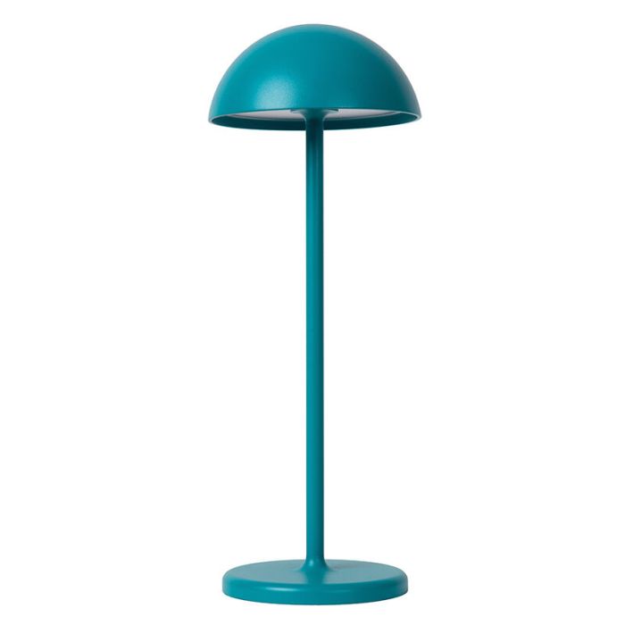 Blue outdoor table lamp retro, Joy, 1,5W, 3000K LED, IP54, with touch dimmer