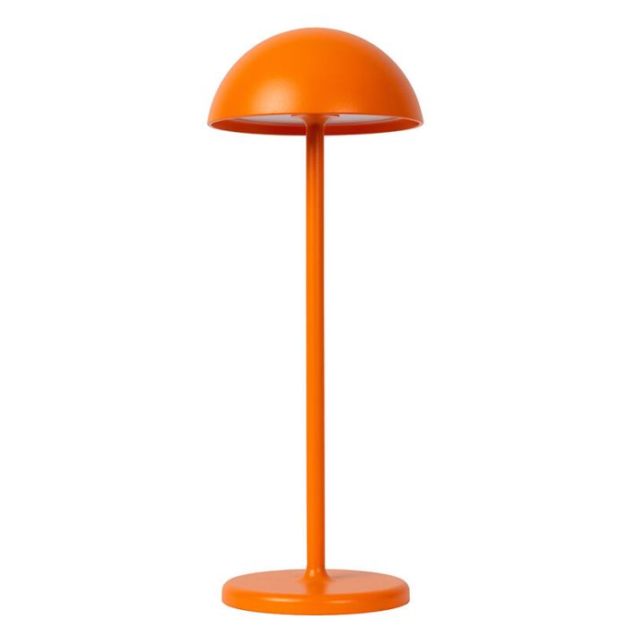 Orange outdoor table lamp retro, Joy, 1,5W, 3000K LED, IP54, with touch dimmer