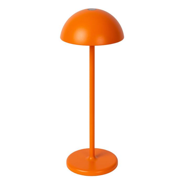 Orange outdoor table lamp retro, Joy, 1,5W, 3000K LED, IP54, with touch dimmer